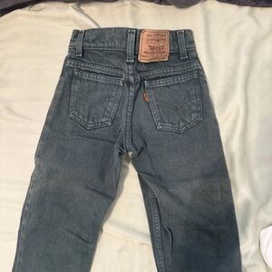 Vintage Levi's Green Jeans with orange tag